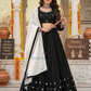 Amazing Black Color Rayon Cotton Mirror Work Chaniya Choli For Women
