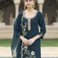 Teal Blue Color Salwar Suits With Dupatta Near Me