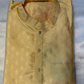 Attractive Yellow Color Jacquard Self Design Men's Kurta Set