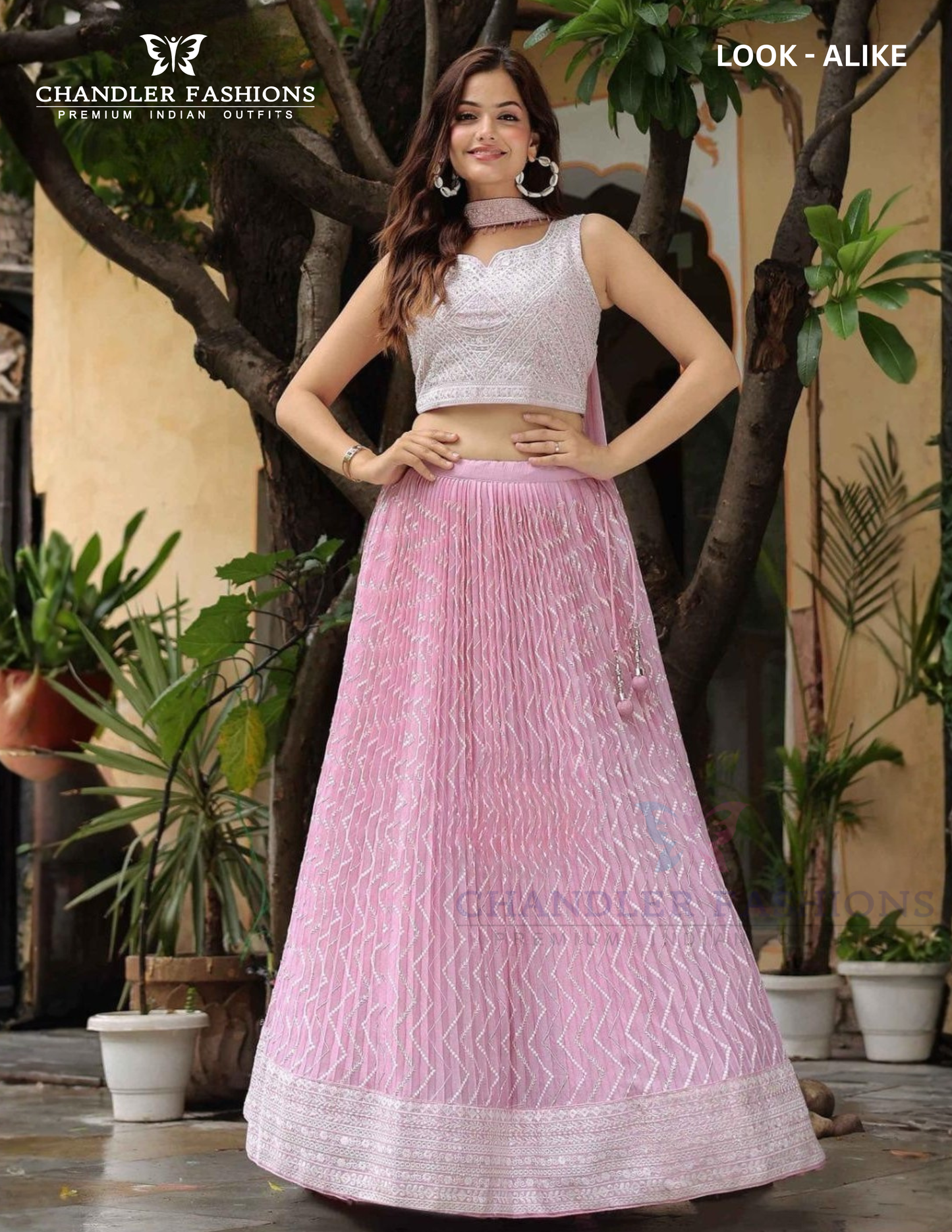 Stunning Pink Color Embroidery And Sequins Work Lehenga Choli With Dupatta For Women