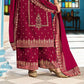 Colored Cotton Palazzo Suits With Printed Lace Work In Tempe