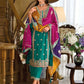 Beautiful Teal Green Colored Embroidery Work Salwar Suits For Women