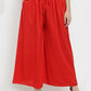 Attractive Red Colored Rayon Palazzo For Women