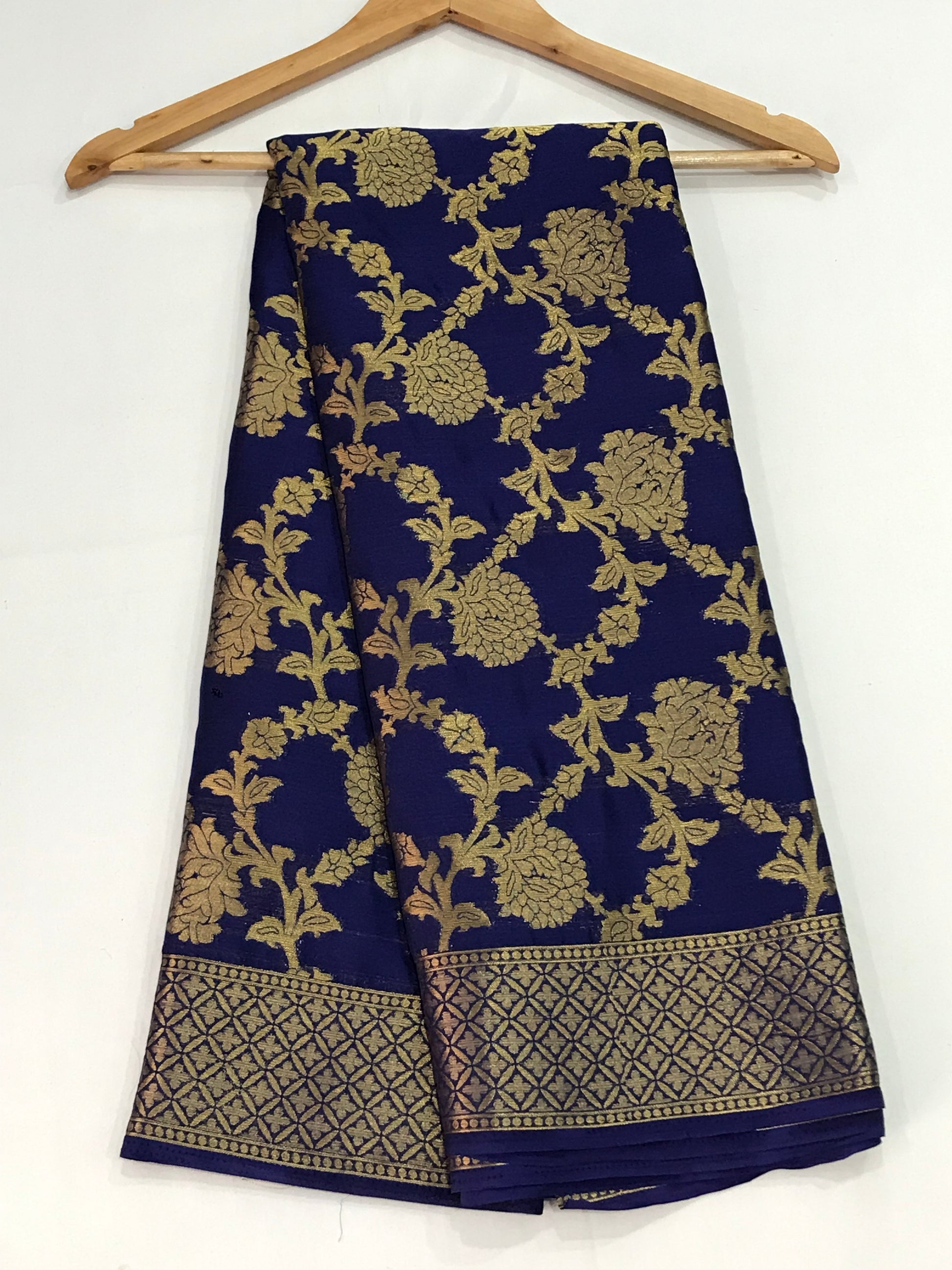 Blue Color  South Indian Banarasi Silk Sarees in USA