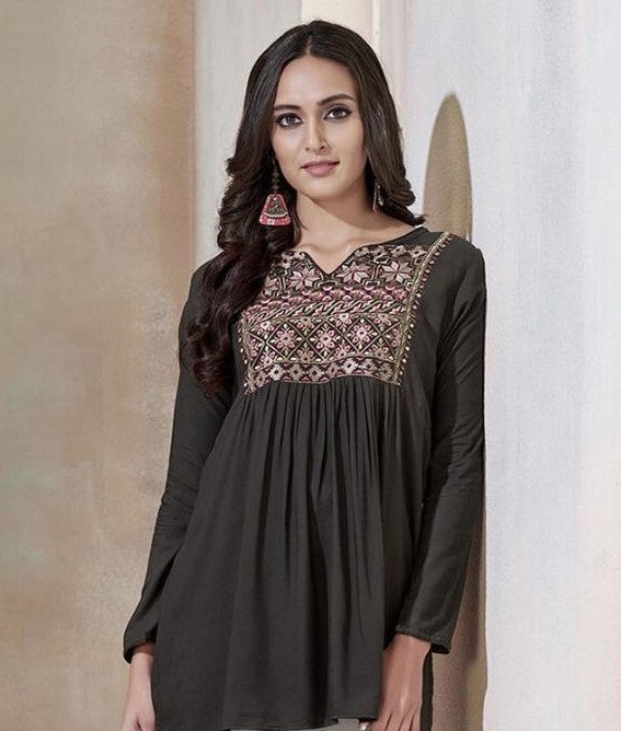 Grey Color Short Kurti Near me