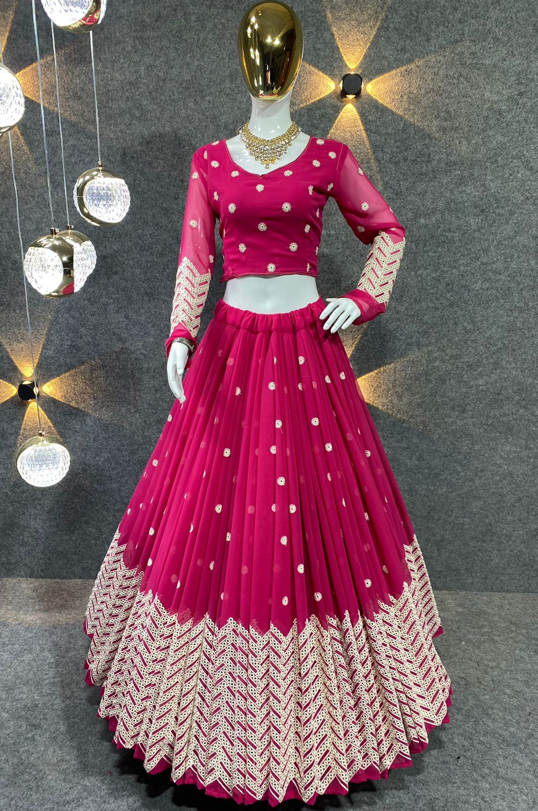 Buy Indian Lehenga Choli UK | Designer Wedding Lehengas USA | Sharara Lehenga  Designs Online Shopping: Mustard and Pink (Page 4)