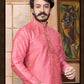 Pink color Designer Butti Embroidery Work Sherwani With Pant Near Me