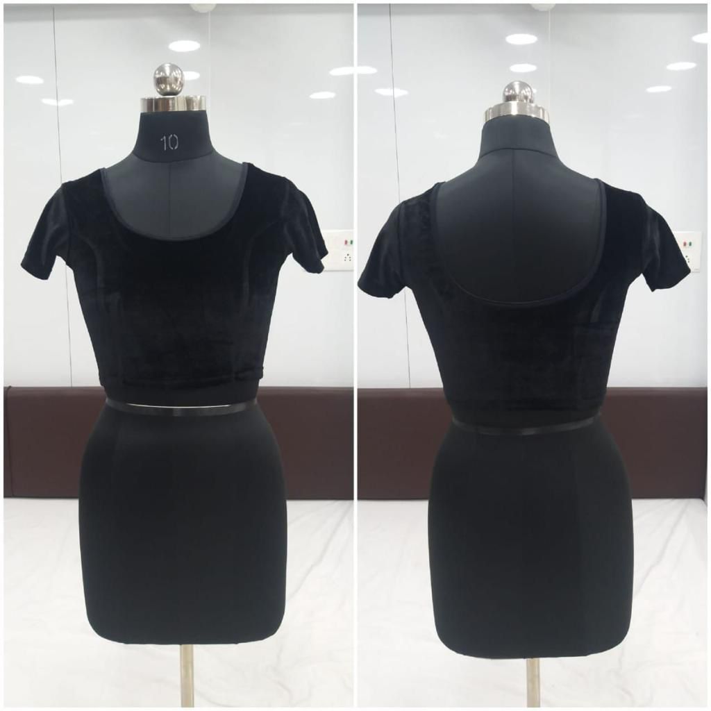 Beautiful Stretchable Black Blouse For Women