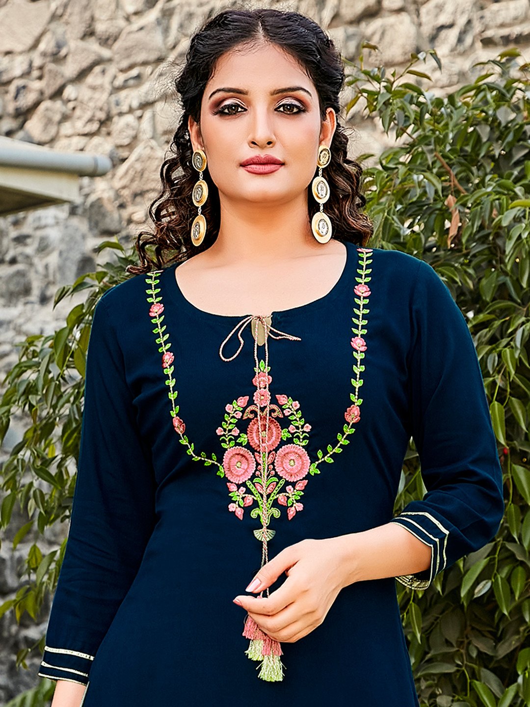 Rayon Women Kurti and Palazzo Set Near Me