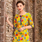 Colorful Circles Printed Cotton Kurti Near Me