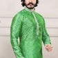 Embroidered Men's Cotton Silk Kurta Pajama Set near me