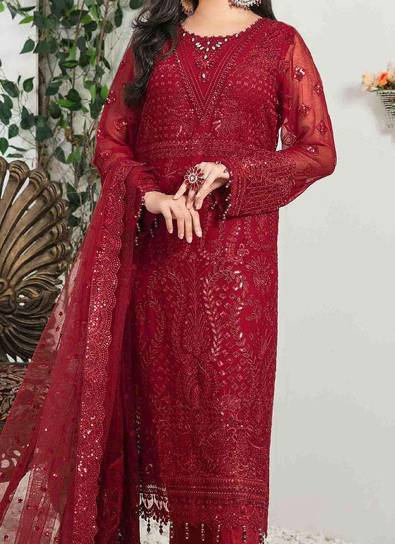 Red Color Heavy Designer Sequins Embroidery Work Kurtis in Gilbert