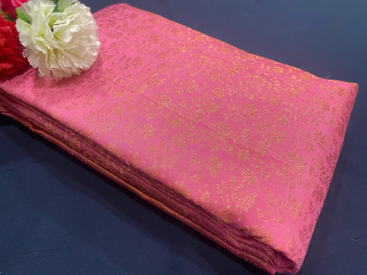 Pink Color Bridal Silk Sarees in USA