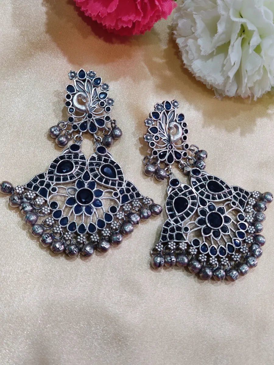 Oxidized Handcrafted Earrings In Sedona 