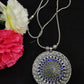 Chakra Pendant Oxidized long Chain In Seirra Vista