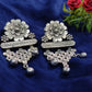 Silver Oxidized Earrings In Glendale