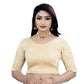Appealing Chikoo Color Ready To Wear Stretchable Blouse