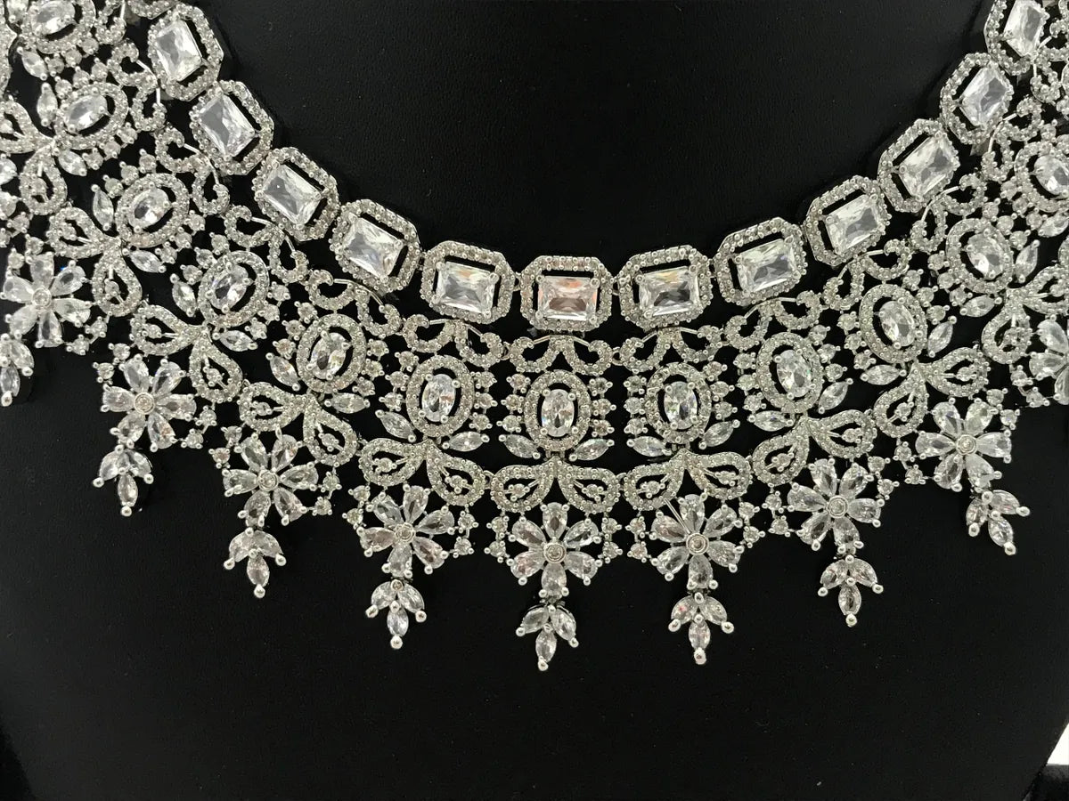 American Diamond Necklace Set In Chandler
