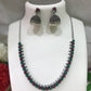 Choker Chain And Earrings Set With Emerald And Ruby Stones Near Me