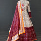 Anarkali Gown With Printed Dupatta In Williams