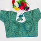 Beautiful Teal Blue Color Embroidery Blouse