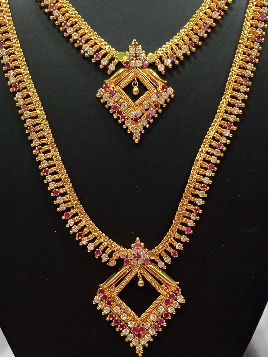 South Indian Bridal Wedding Long Haram Necklace In USA