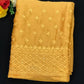 Yellow Saree With Embroidery Work in Sierra Vista