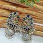 Oxidized Peacock Jhumka Earrings In Gilbert
