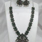 Goddess Lakshmi Pendant Temple Necklace Jewelry Set In USA