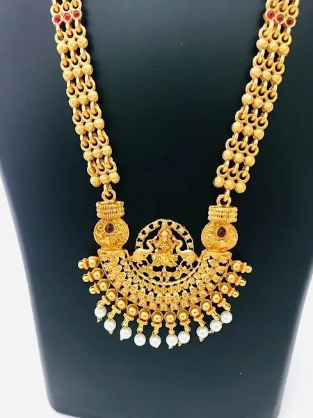Traditional Temple Goddess Pendant Matte Finished Jewelry In USA