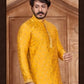 Yellow color Men's Pure Leaf Work Kurta near me