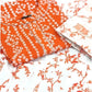 Trendy Orange Embroidery Work With Rayon Cotton Dress