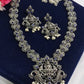  Silver Alloy Goddess Lakshmi Pendant Temple Necklace Jewelry Set In Chandler
