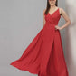 Red Color Trendy Crepe Gowns For Women
