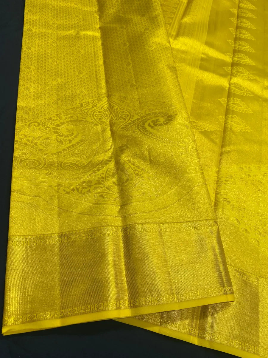 Yellow Color Bridal Silk Sarees Near Me