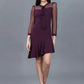 Maroon Color Western Knitted Lycra Dress