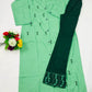 Attractive Green Color Kurti Set With Pants