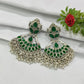 Alloy Silver Oxidized Dangler Earrings In Sun City
